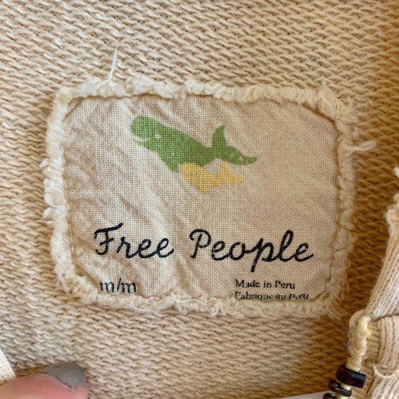 FREE PEOPLE pale yellow whale pattern jacket - Picture 6 of 14